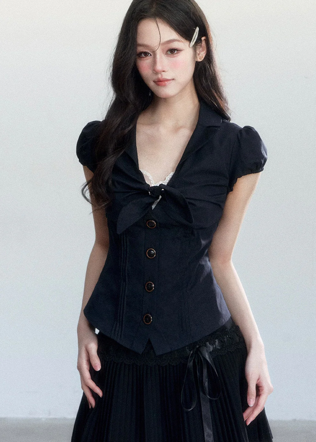 Soft Ribbon Lace Blouse - Image 3
