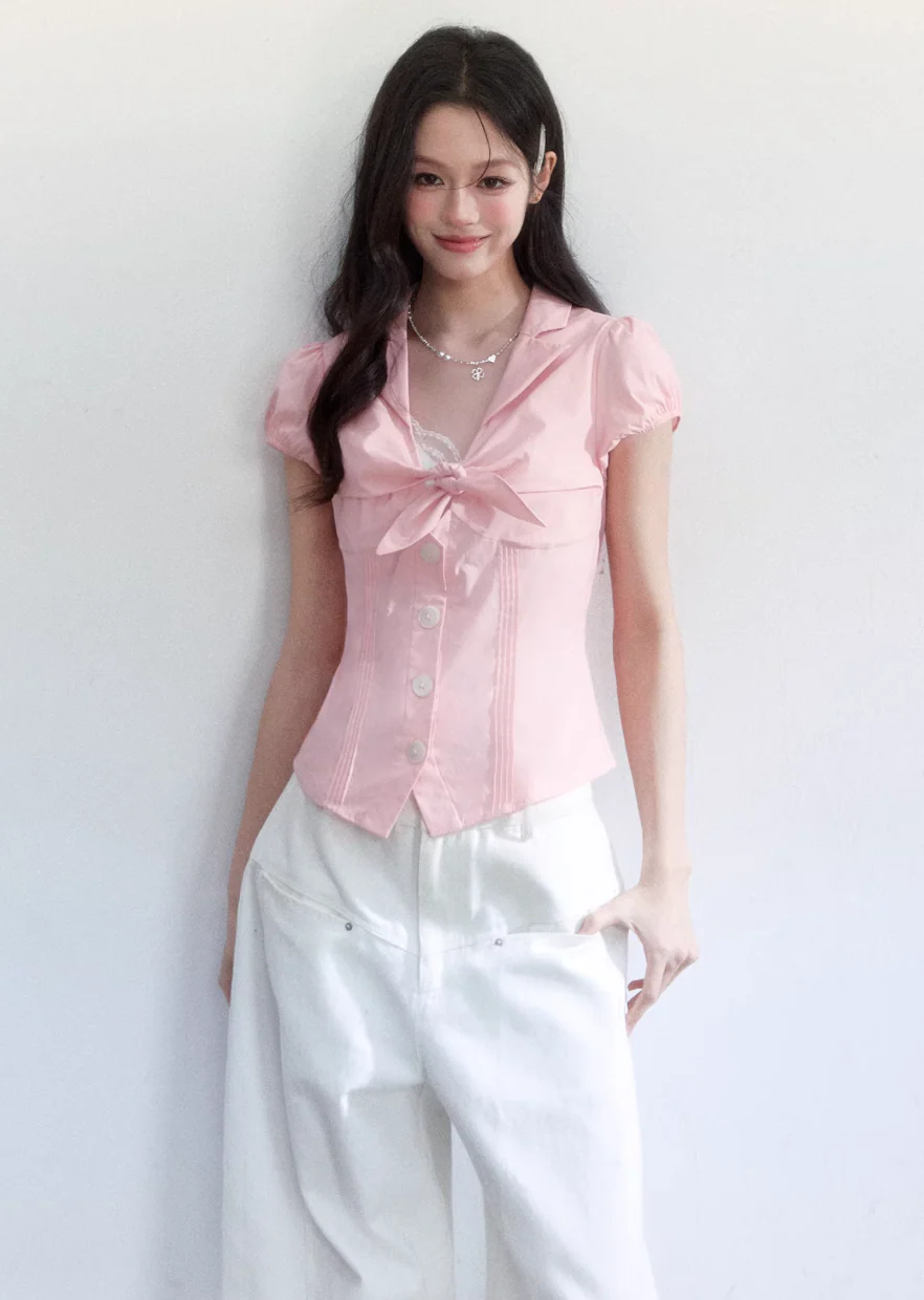 Soft Ribbon Lace Blouse - Image 5