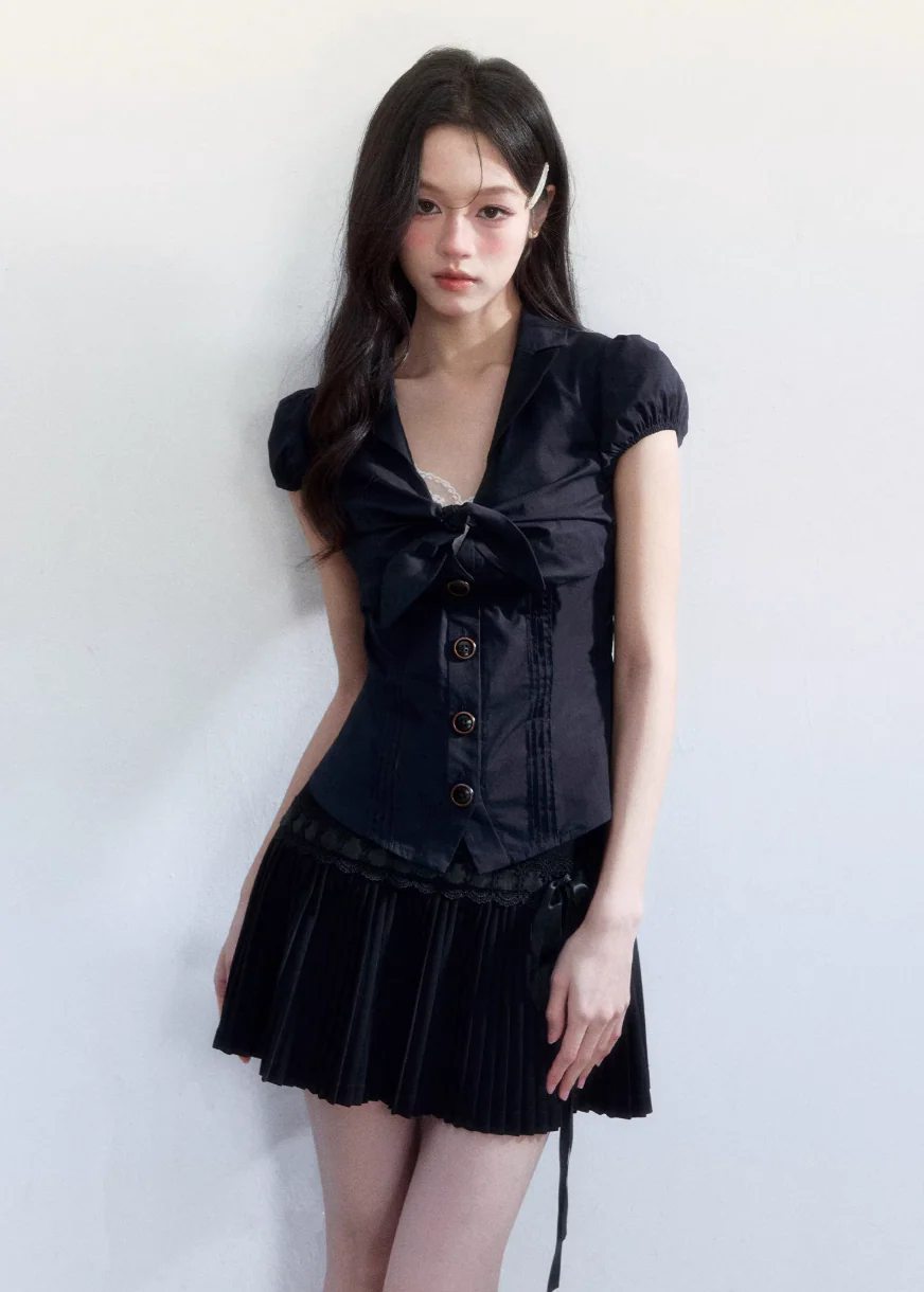 Soft Ribbon Lace Blouse - Image 8