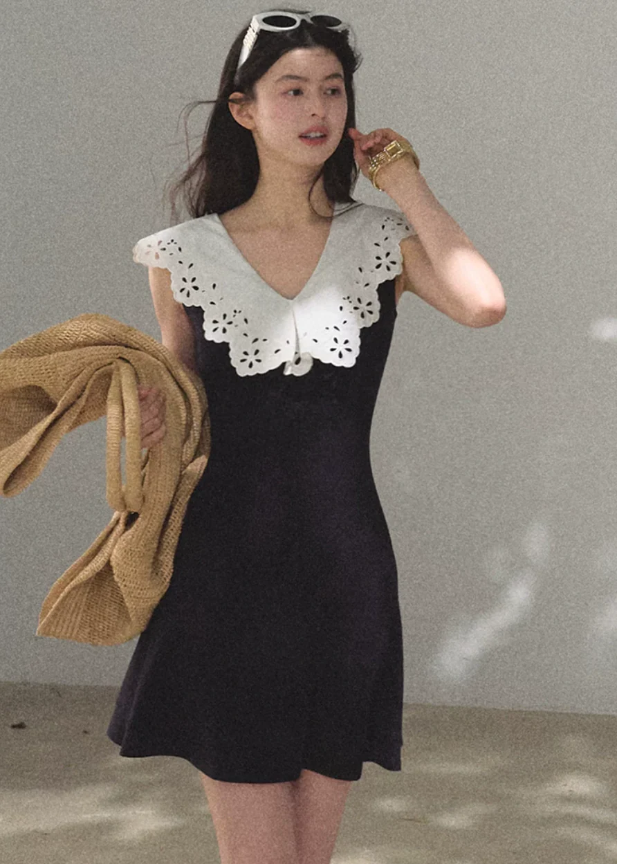 Soft Shadow Cotton Dress - Image 2