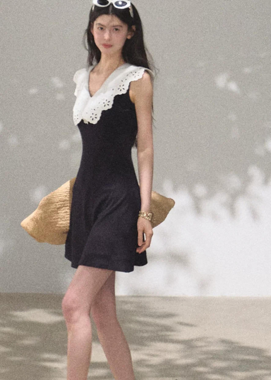 Soft Shadow Cotton Dress - Image 5