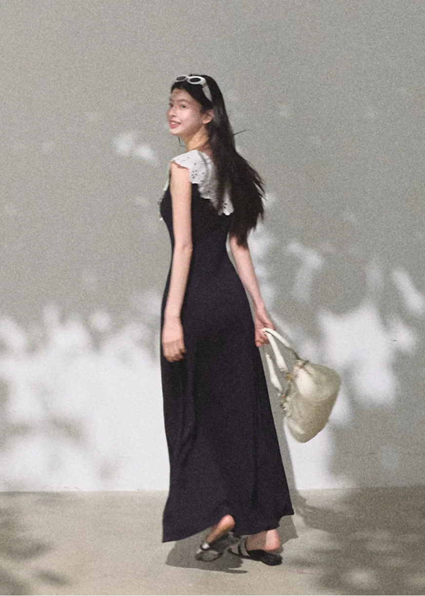 Soft Shadow Cotton Dress - Image 7