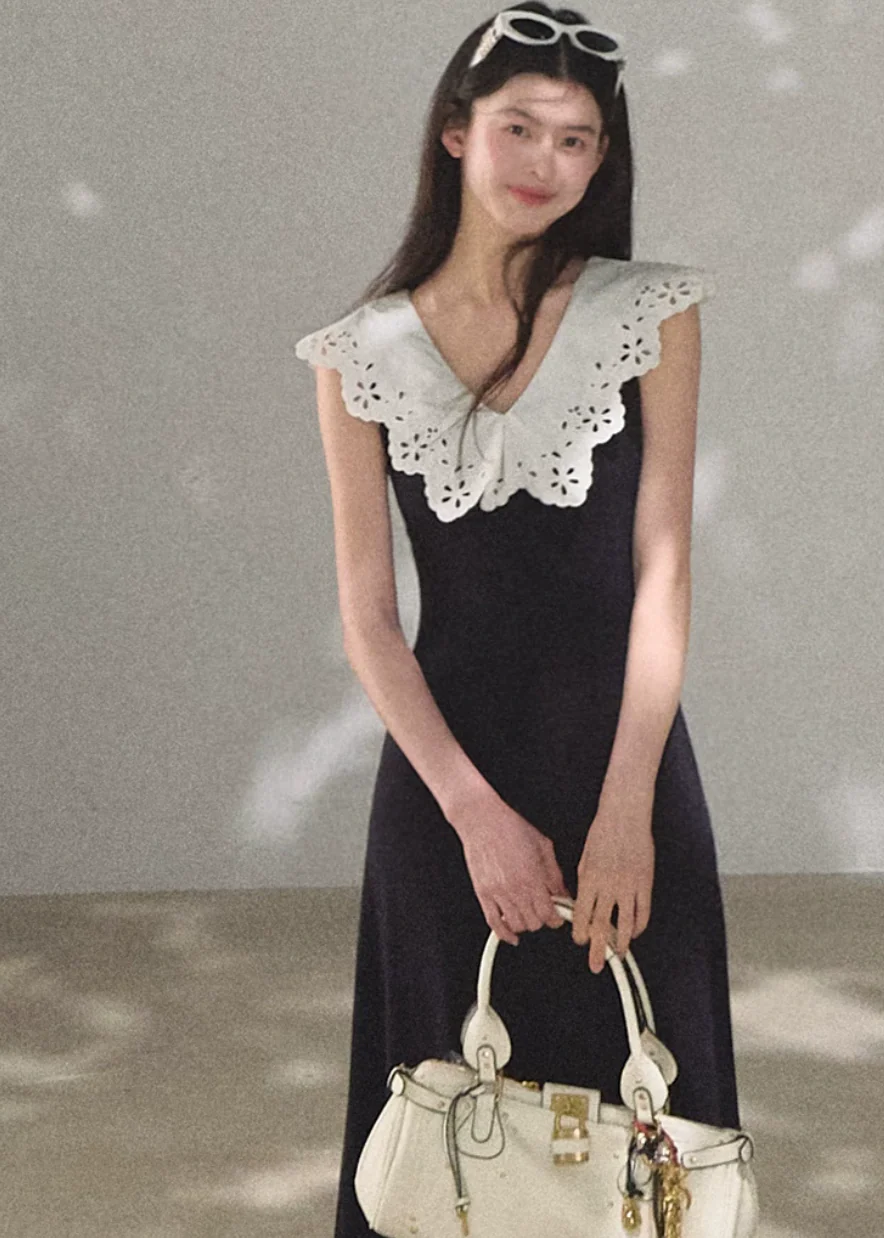 Soft Shadow Cotton Dress - Image 9