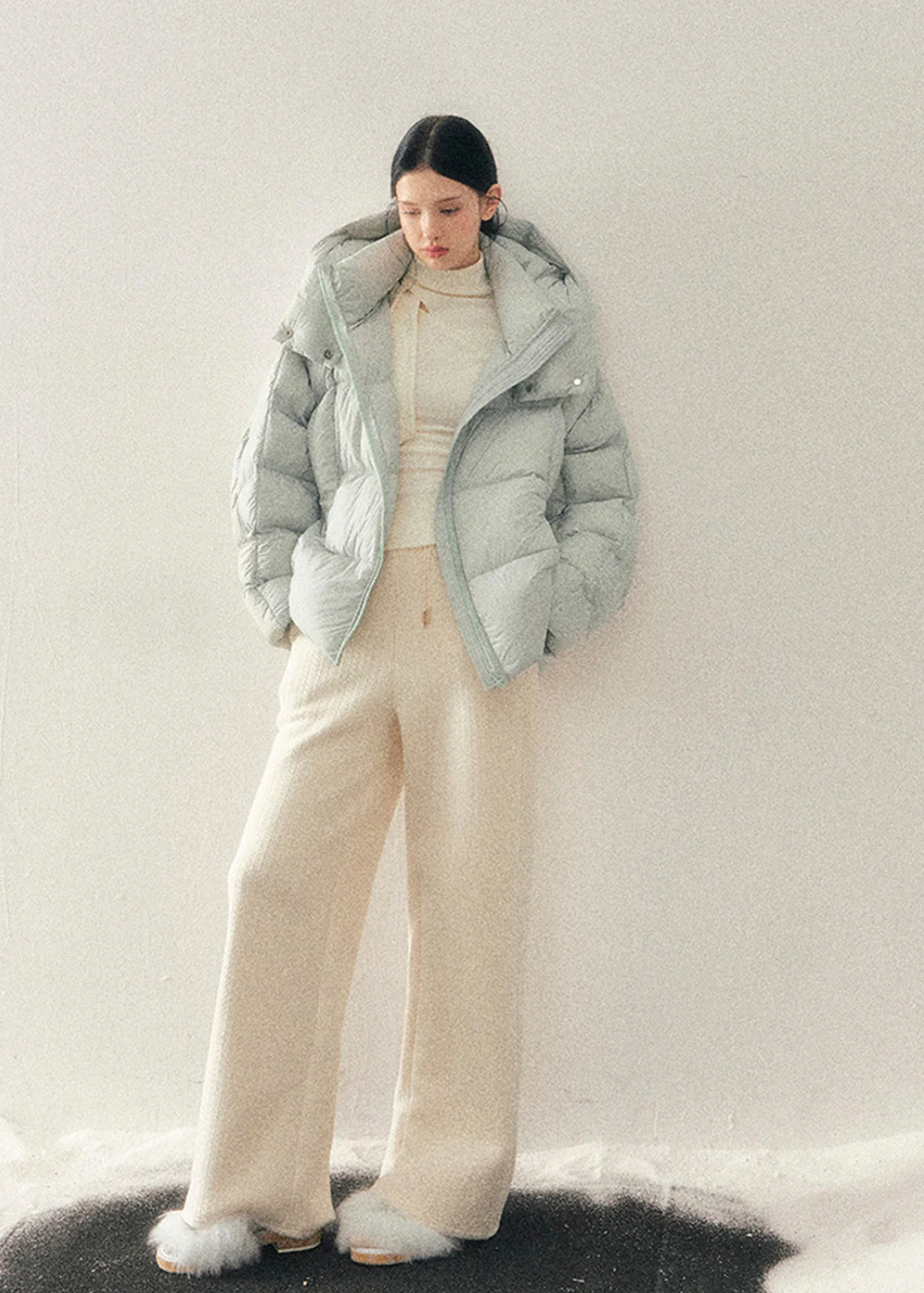 Soft Silence Semi-Turtleneck Top - Image 14