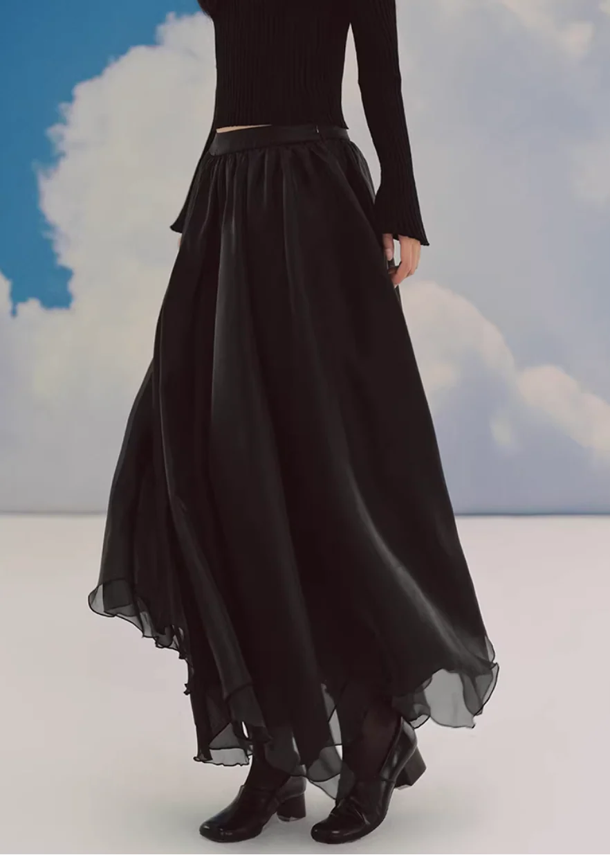Soft Veil Flow Maxi Skirt - Image 12