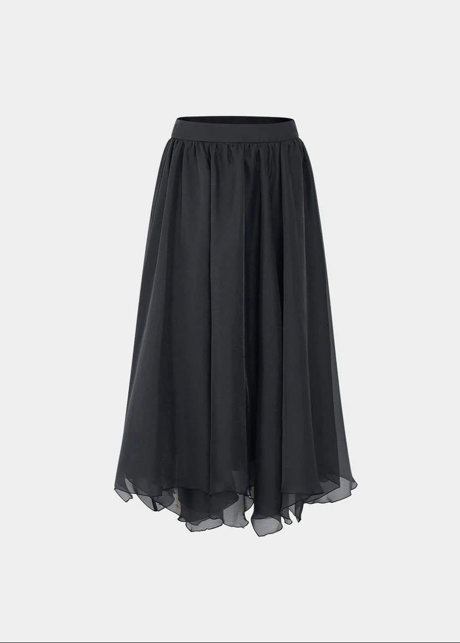 Soft Veil Flow Maxi Skirt - Image 14