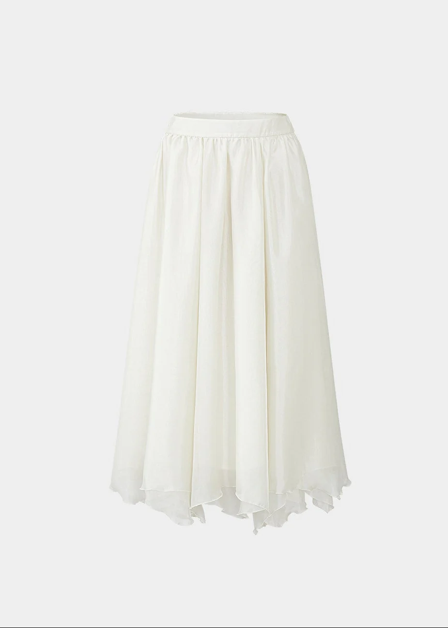 Soft Veil Flow Maxi Skirt - Image 8