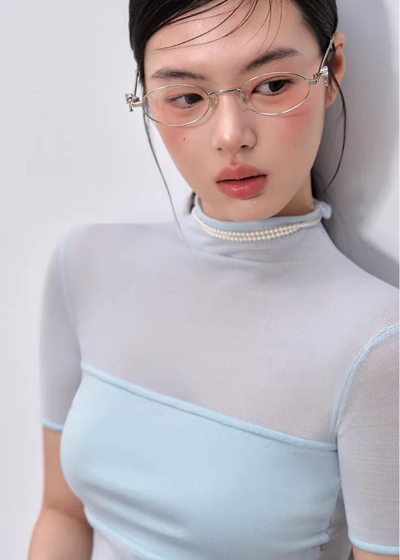 Soft Veil High-Neck Tee - Image 5