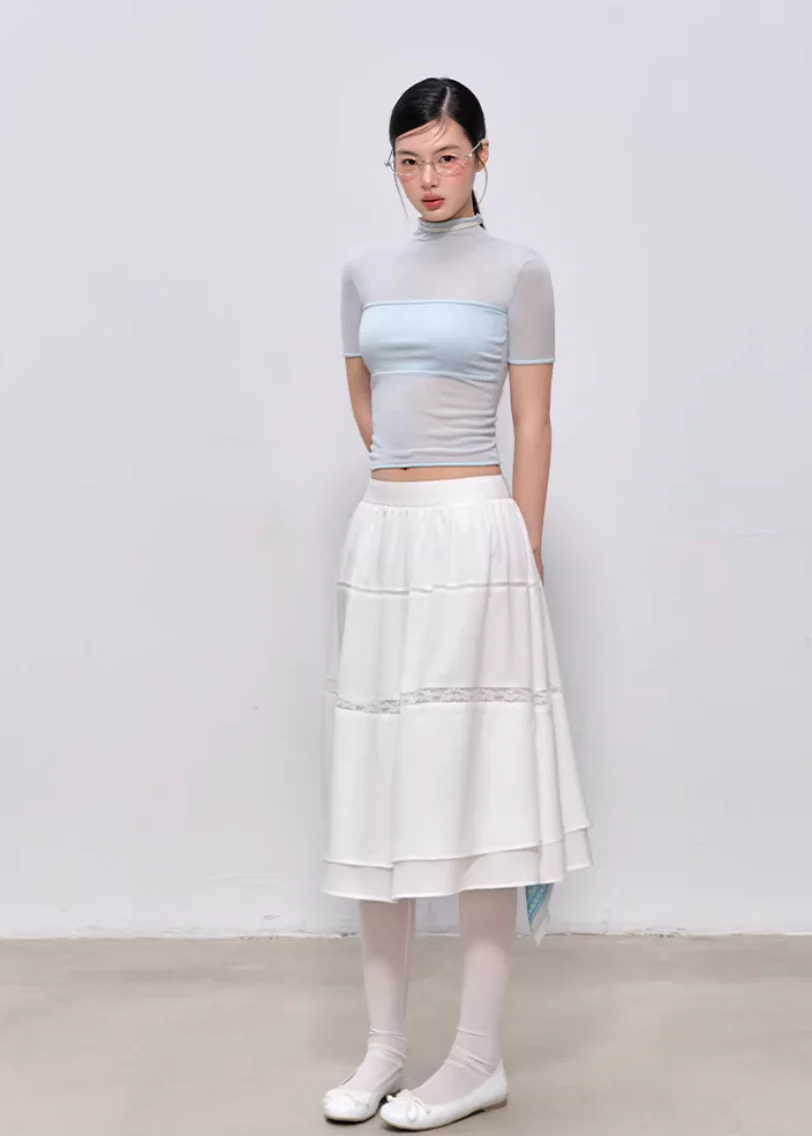 Soft Veil High-Neck Tee - Image 8