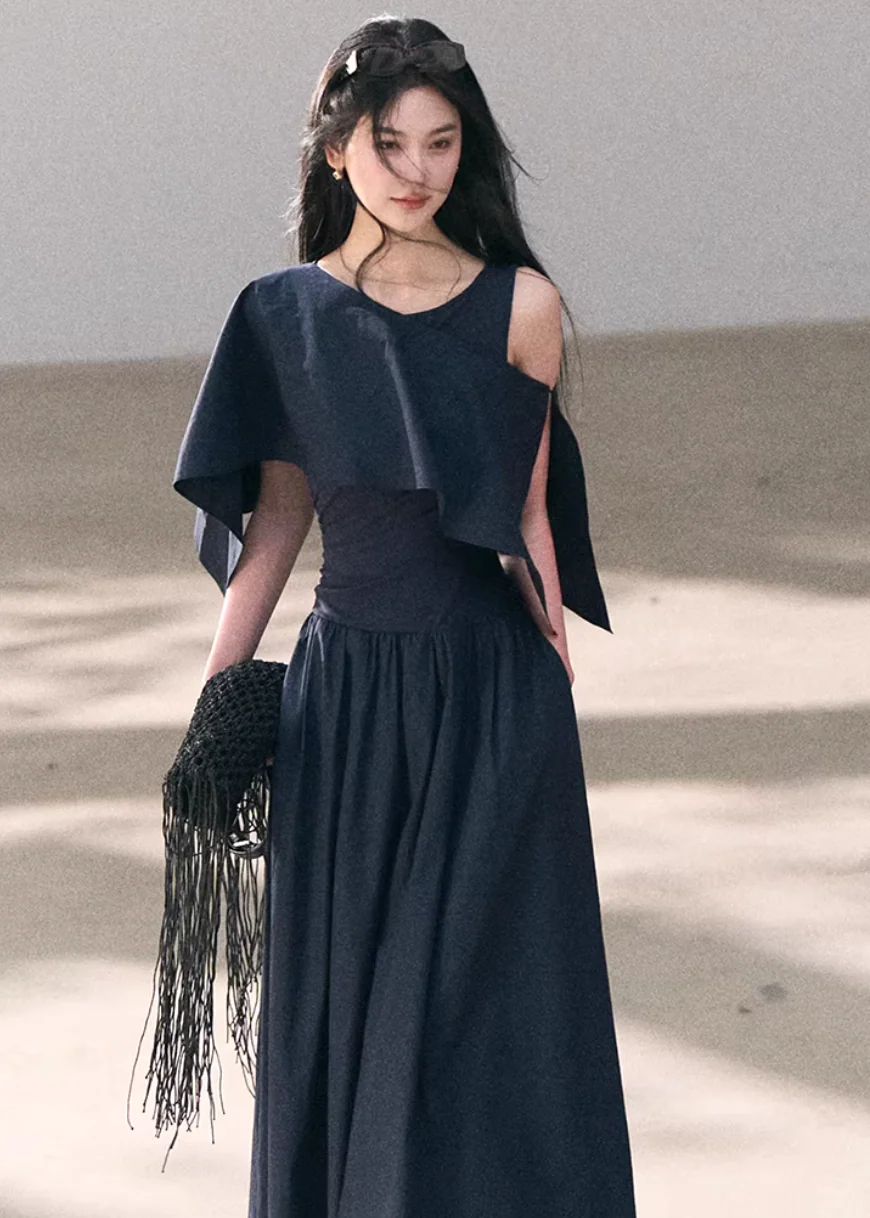 Soft Wrap A-Line Dress - Image 3