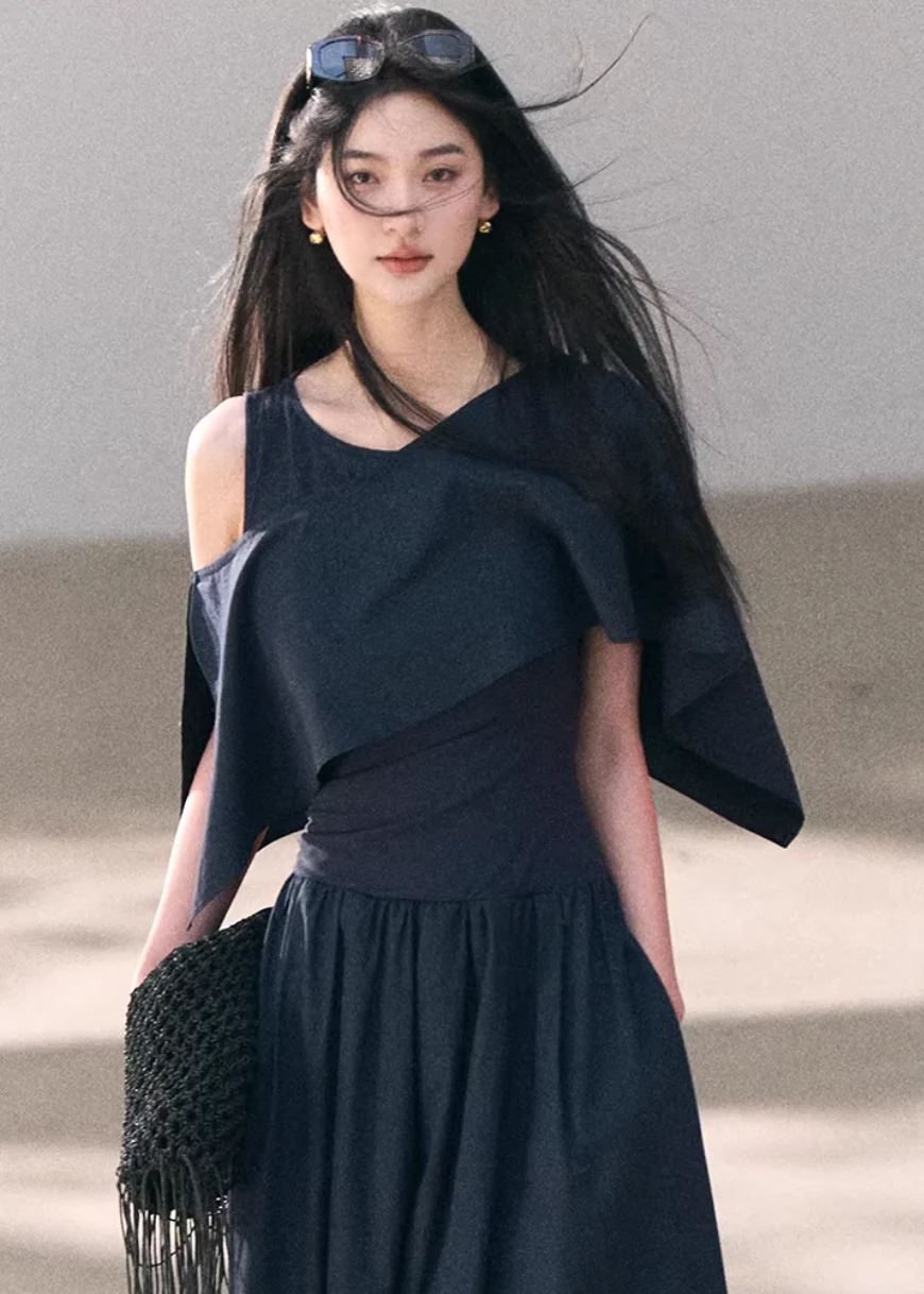 Soft Wrap A-Line Dress - Image 4
