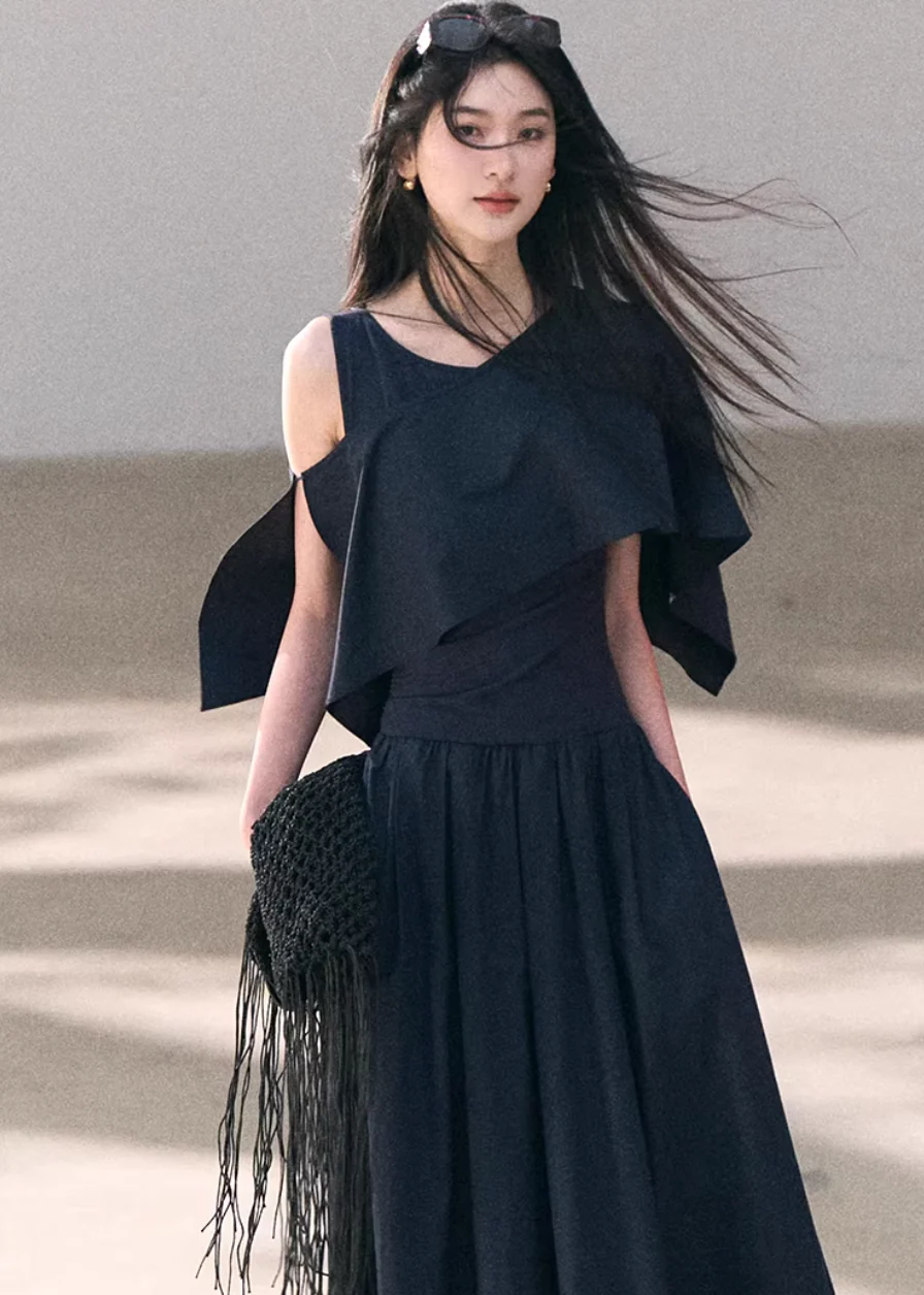 Soft Wrap A-Line Dress - Image 5