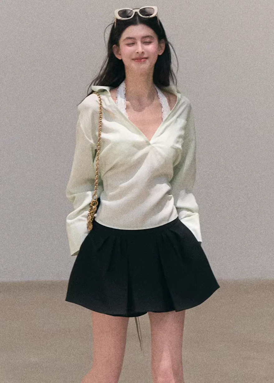 Spring Branch Lace-Up Shirt - Image 2