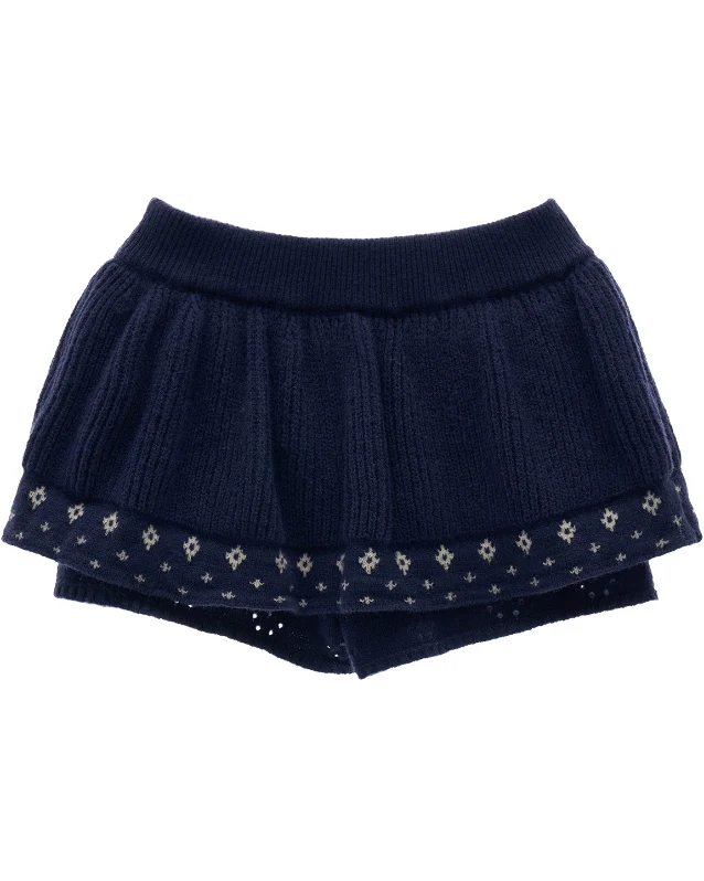 Star Flower Knit Lazy Crop Sweater Drop - Image 17