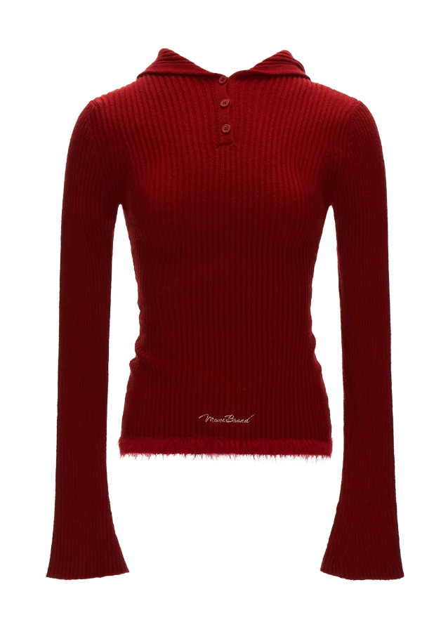 Star Flower Knit Lazy Crop Sweater Drop - Image 9