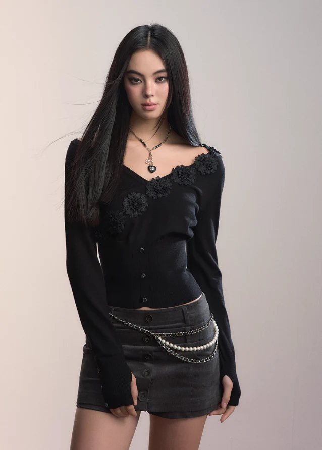 Straight Mode Retro Skirt - Image 3