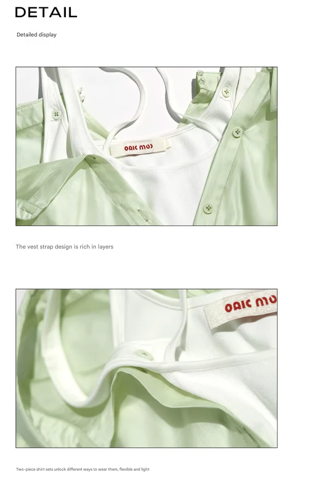 Tencel Two-Way Cami Shirt Set - Image 11