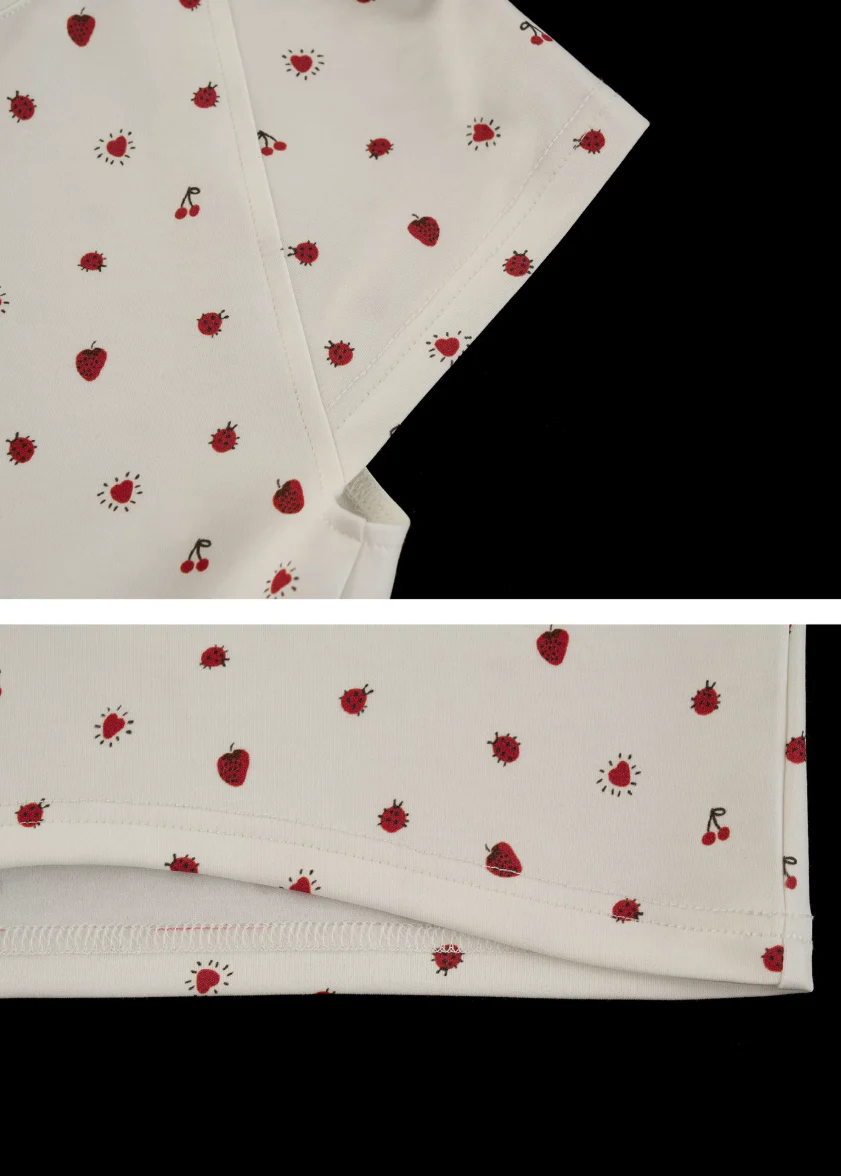 Strawberry Pop Crop Tee - Image 10