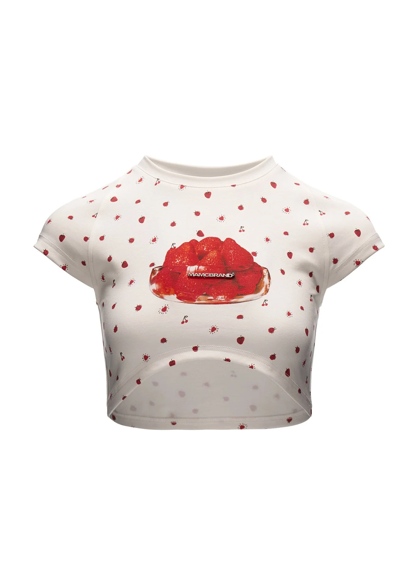 Strawberry Pop Crop Tee - Image 8
