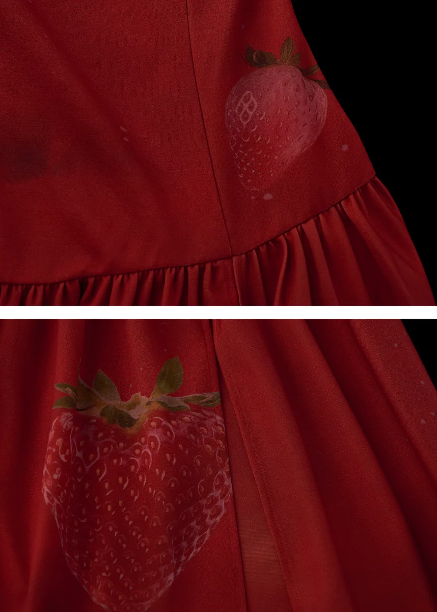 Strawberry Sunset Bandeau Dress - Image 13