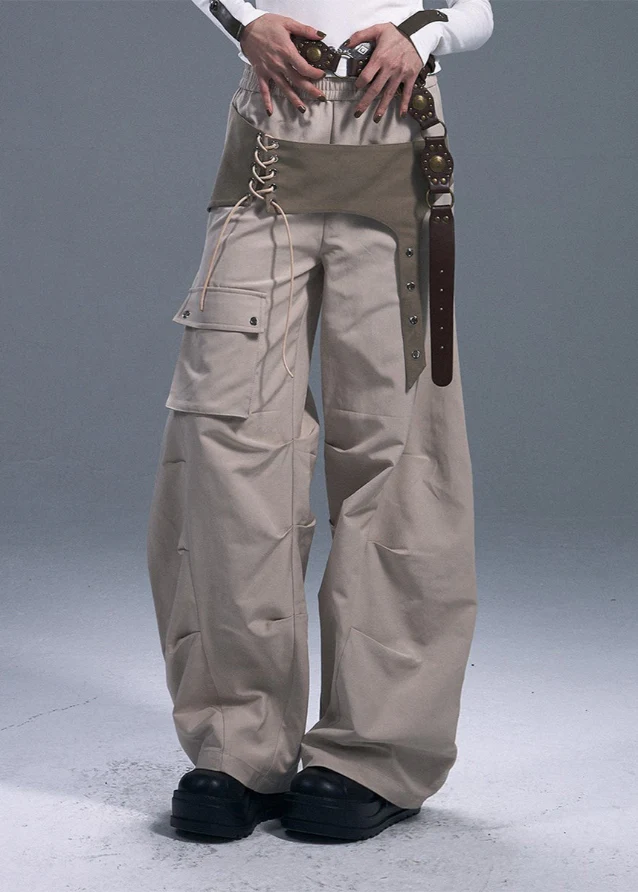 Street Strap Wide-Leg Pants - Image 5