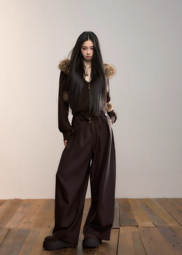 Street Winter Fur-Trim Fleece Hoodie - Image 9