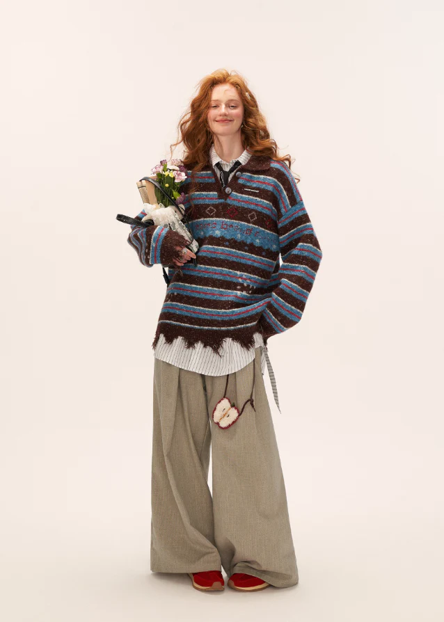 Stripe Bow Shirt - Image 16
