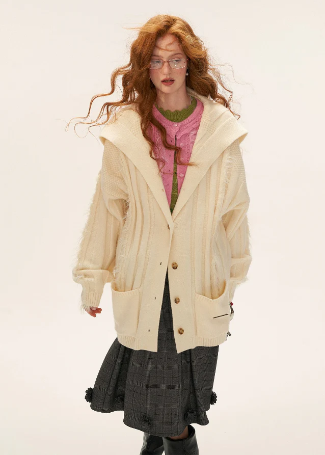 Stripe Knit Cardigan - Image 4