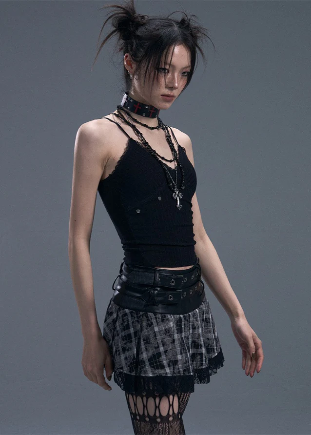 Studded Slim Knit Camisole - Image 2
