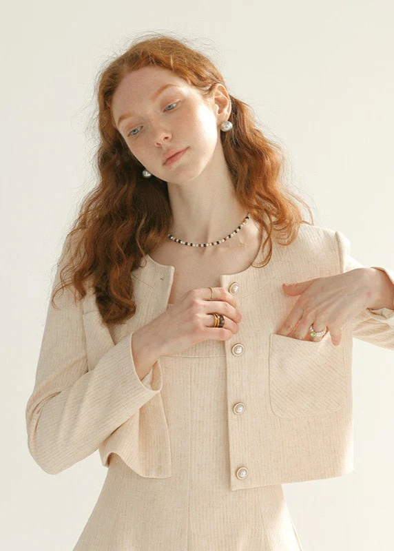 Tailored blazer with satin lapels - Image 3