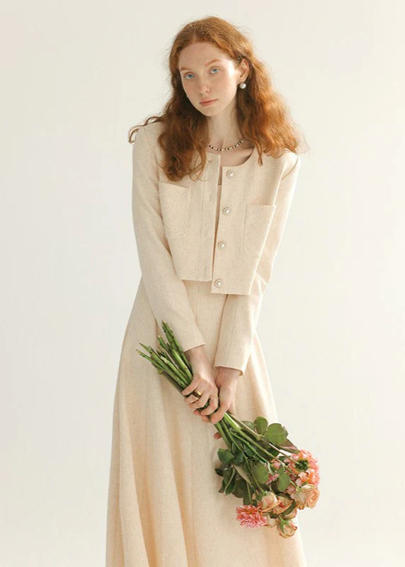 Tailored blazer with satin lapels - Image 4