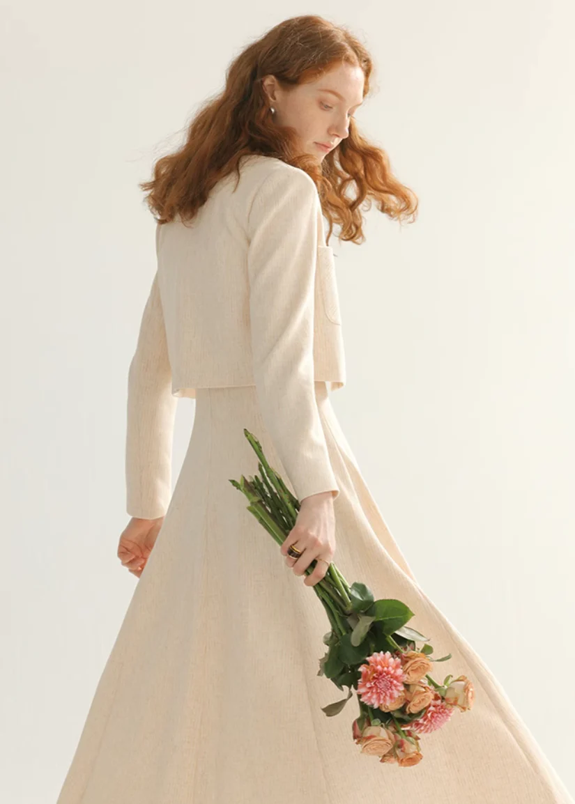 Tailored blazer with satin lapels - Image 8