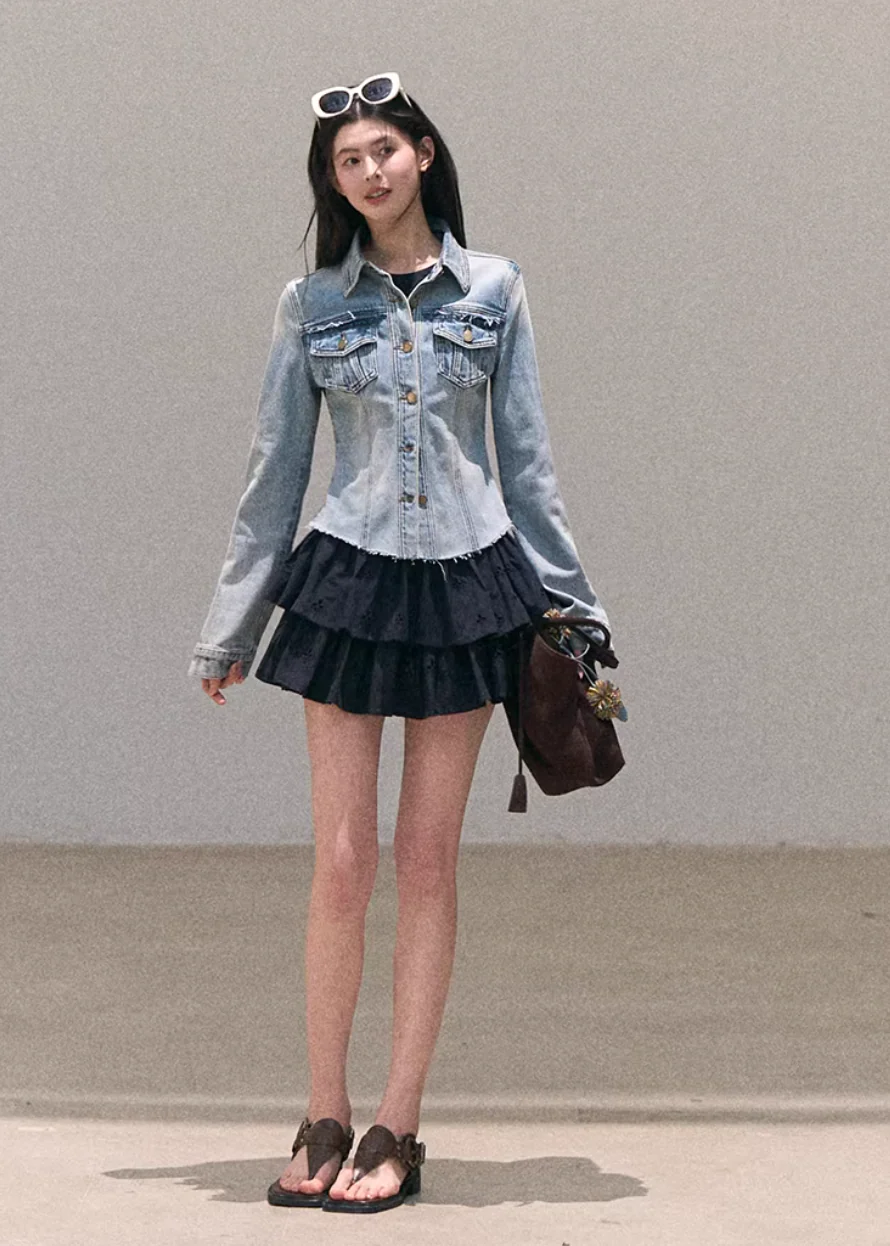 Sunny Wash Denim Shirt Jacket - Image 12