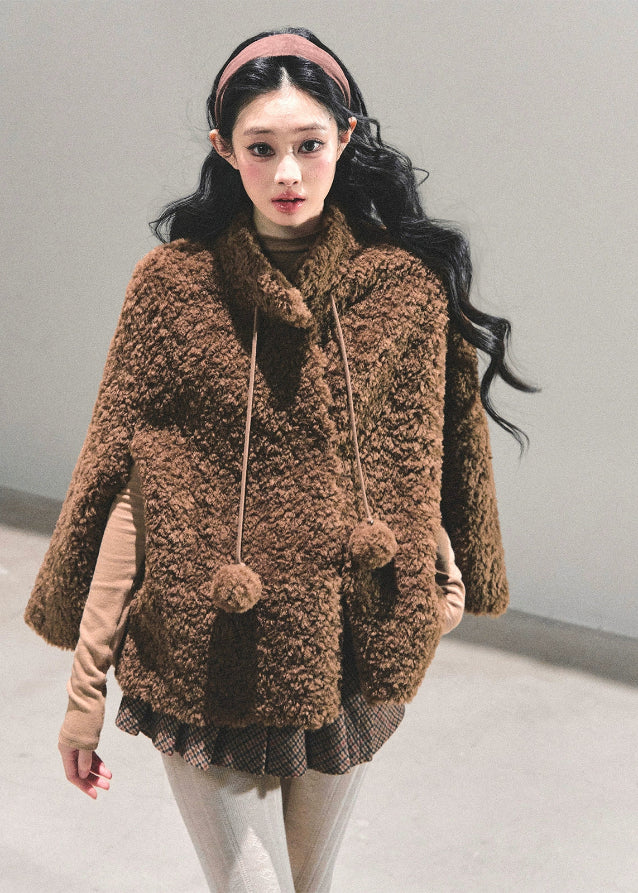 Sunset Afterglow Wool Cloak - Image 7