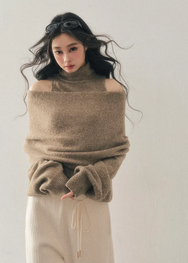 Sunset Echo Off-Shoulder Knit - Image 6