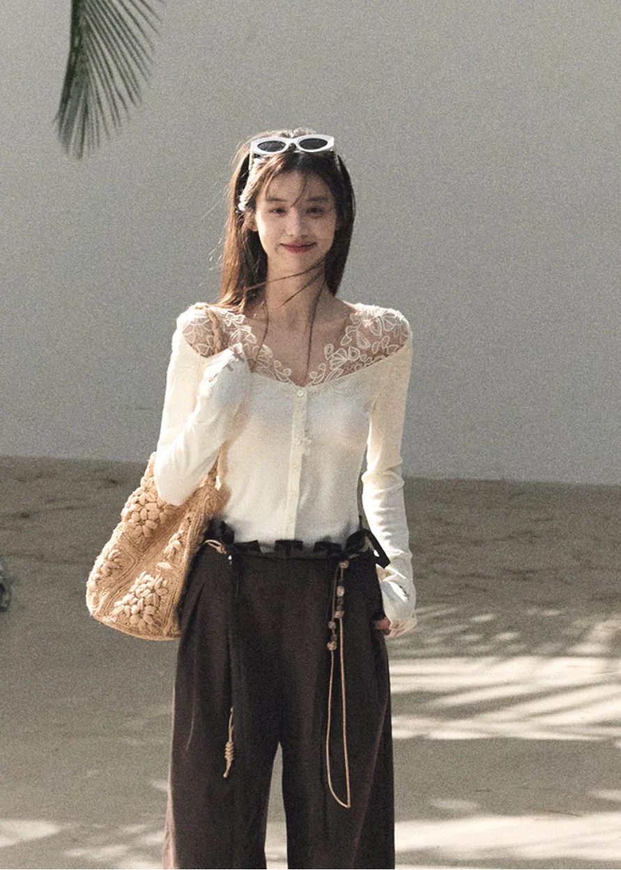 Sunset Narrative Lace Cardigan - Image 7