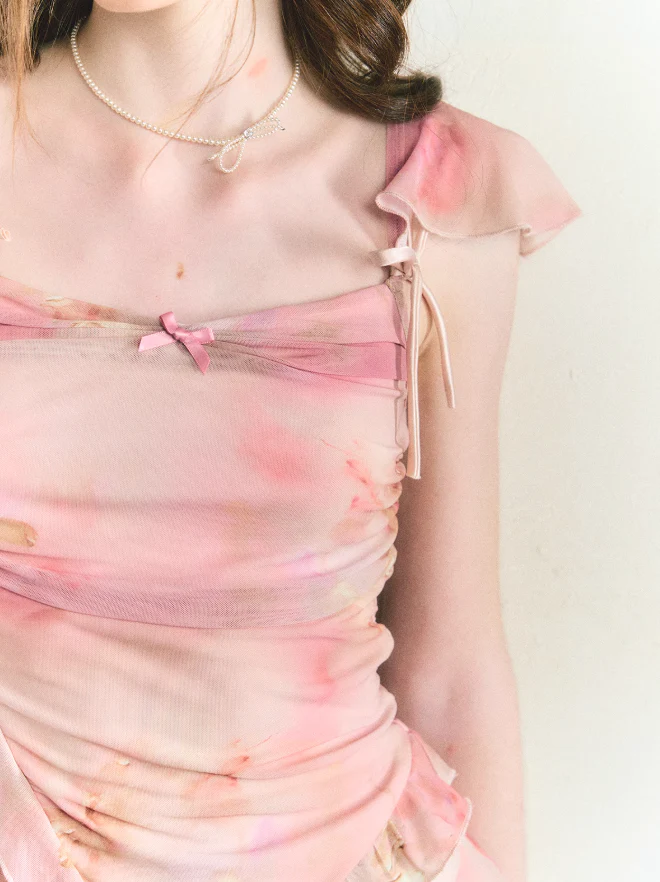 Pleated Cake Skirt Suspender Set - Image 9