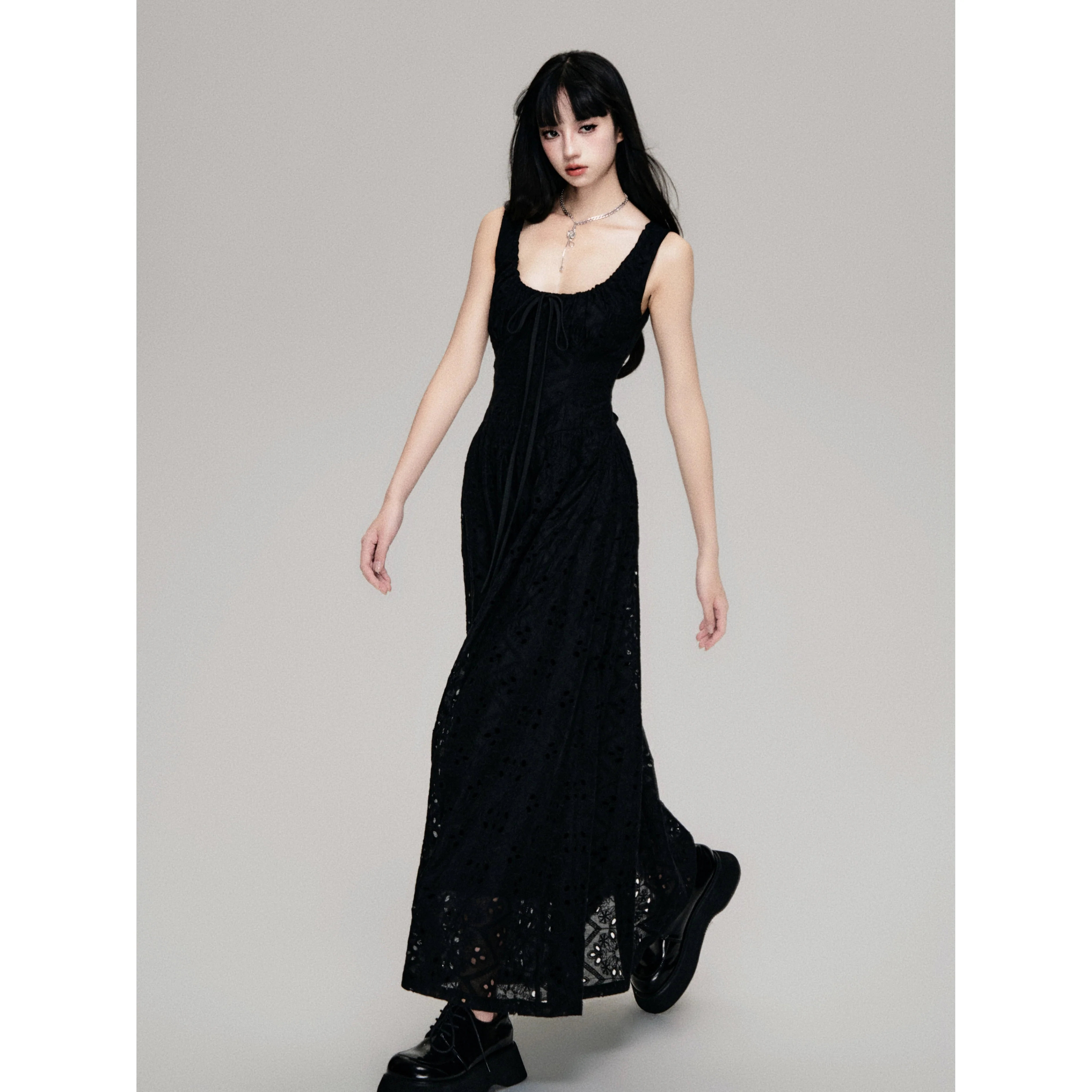 Tencel Cotton Sleeveless Maxi Dres - Image 4