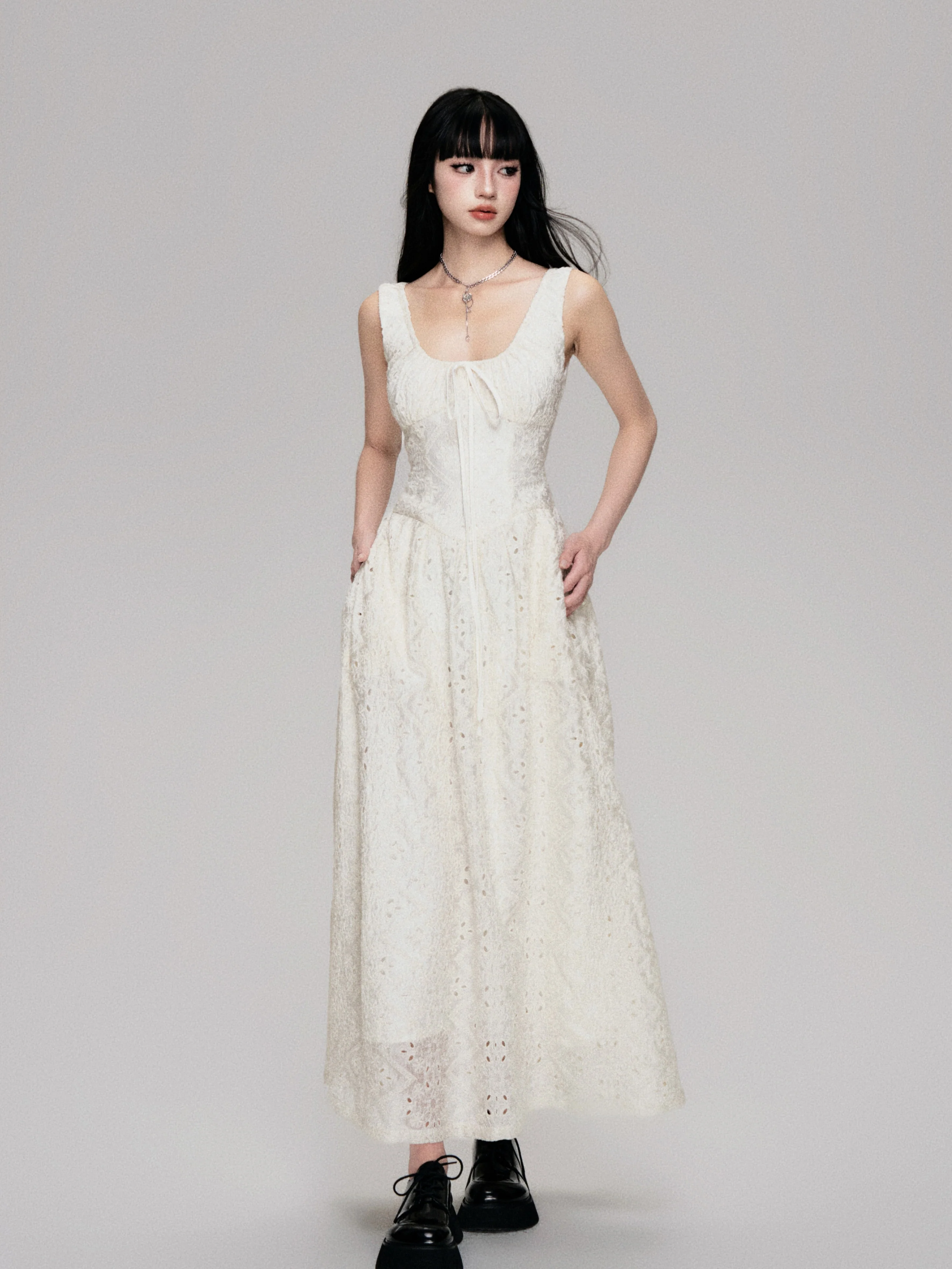 Tencel Cotton Sleeveless Maxi Dres - Image 5