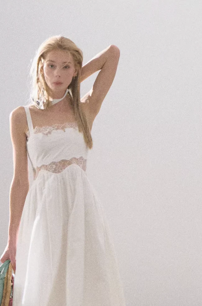 Tencel Lace Suspender Dress - Image 2