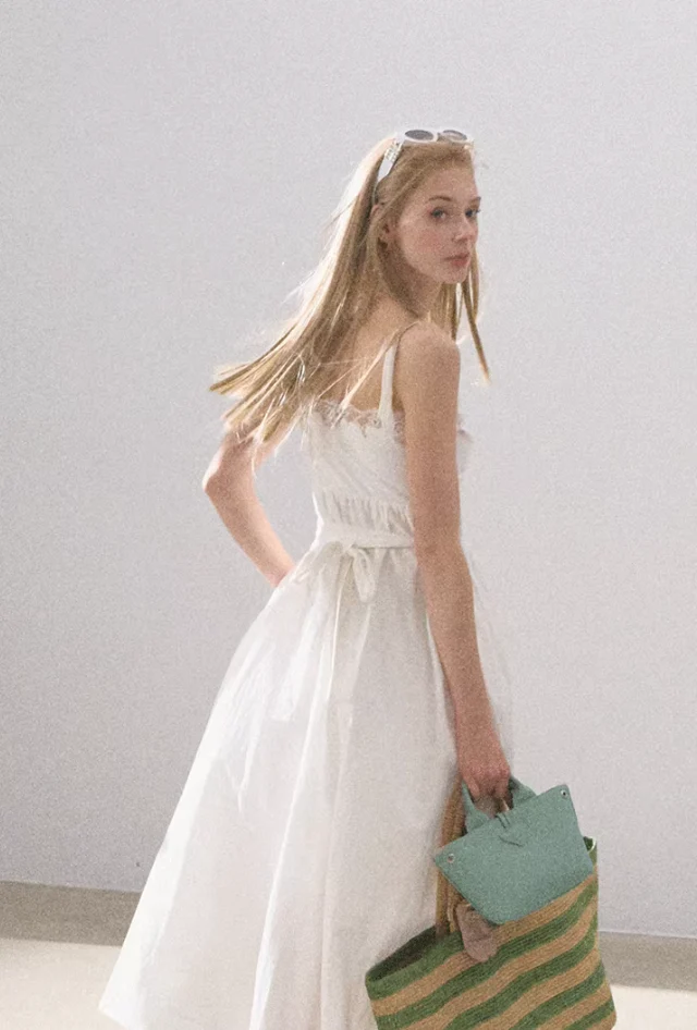 Tencel Lace Suspender Dress - Image 3