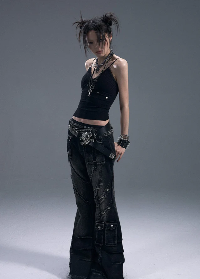 3D Pocket Flared Jeans - Image 5