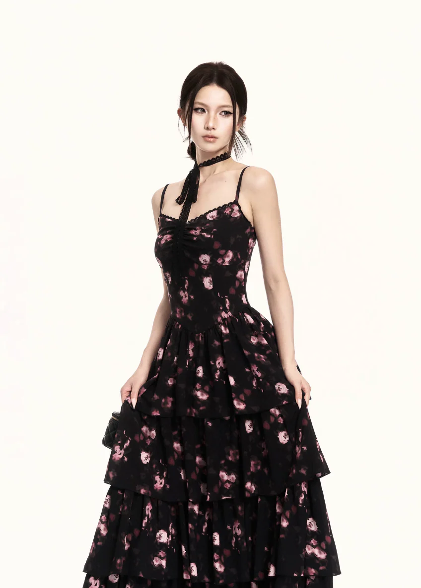 Tiered Floral Maxi Dress - Image 5