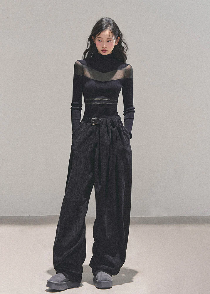 Twilight Drift Plush Wide-Leg Pants - Image 13