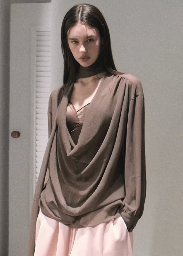 Twilight Embrace Chiffon Blouse - Image 4