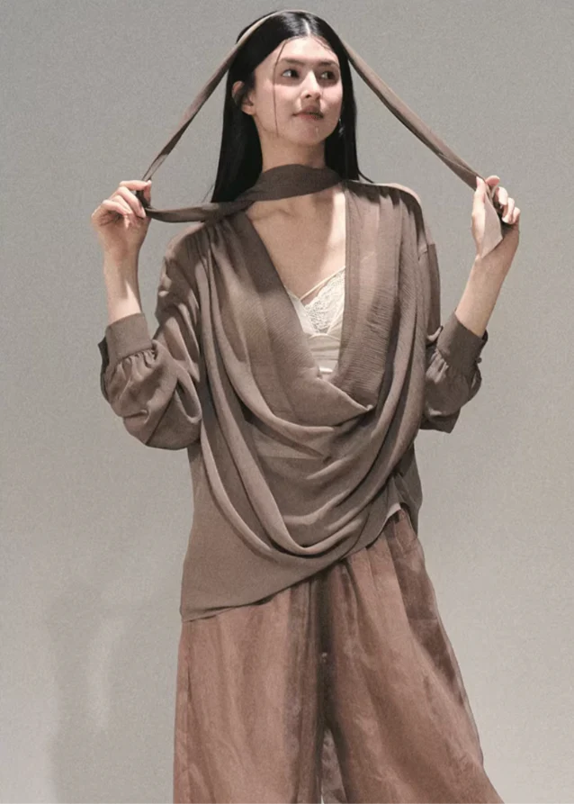 Twilight Embrace Chiffon Blouse - Image 6
