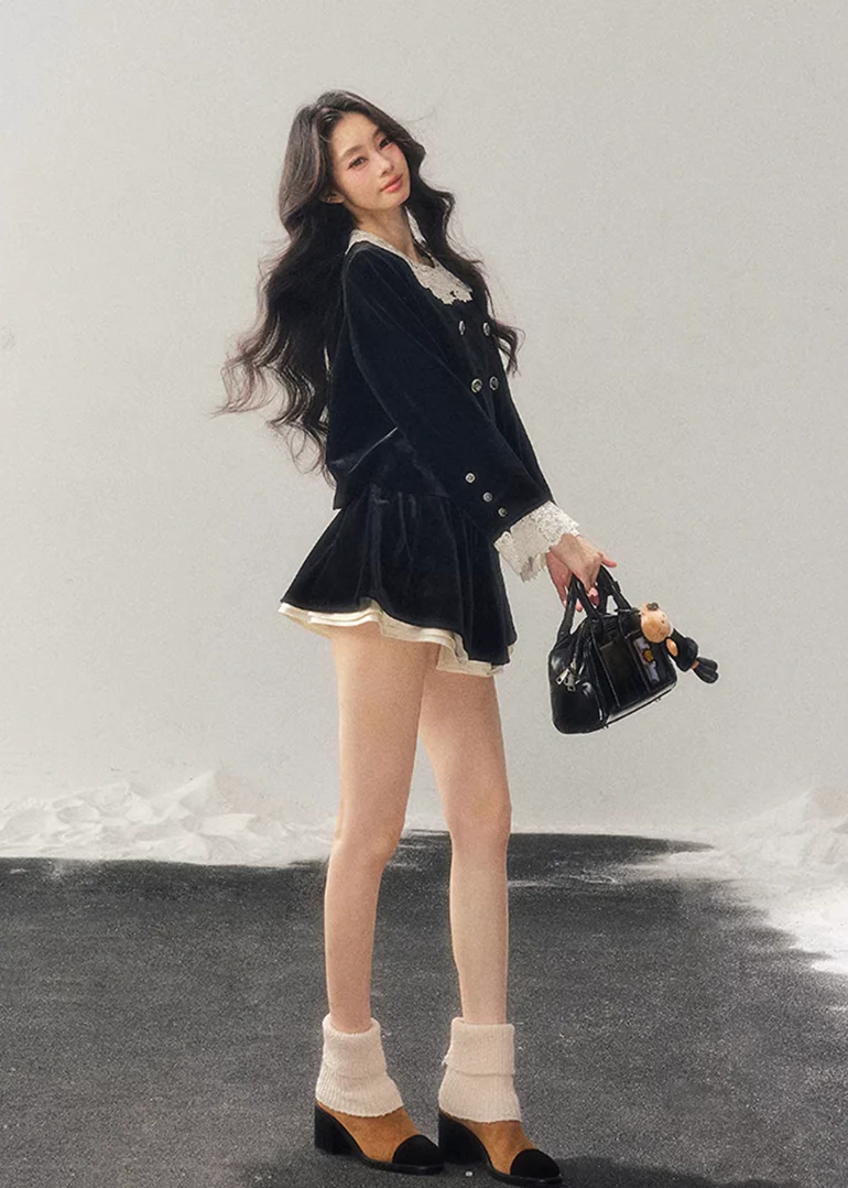 Twilight Lace Velvet Set - Image 3