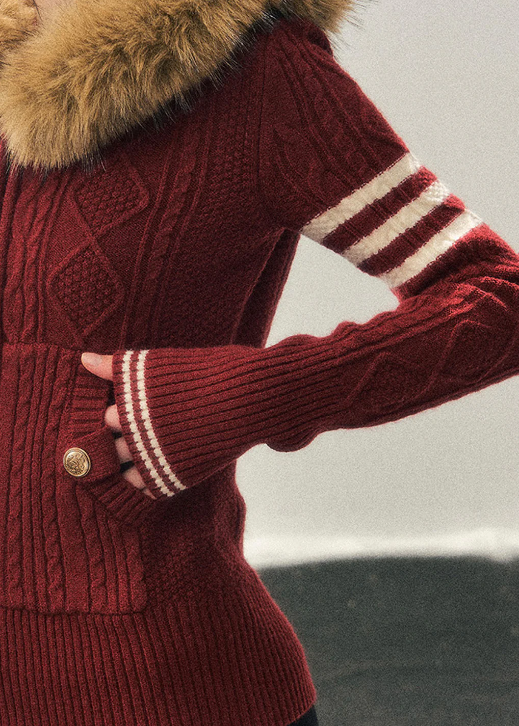Twilight Trails Cable Zip Knit - Image 10