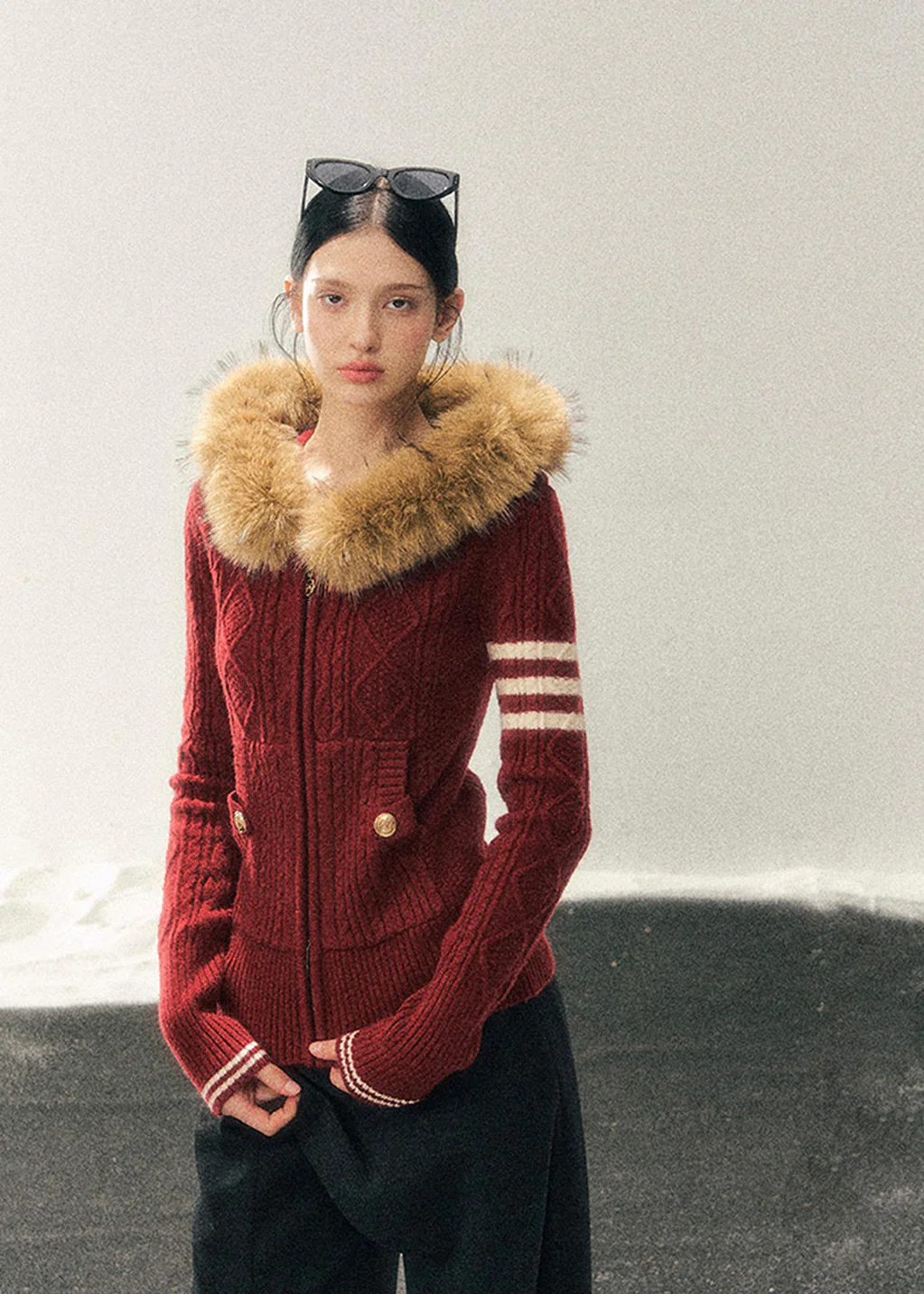 Twilight Trails Cable Zip Knit - Image 11