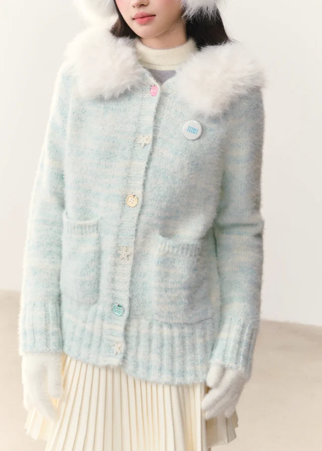 Icewave Fuzzy Hood Knit Jacket - Image 8